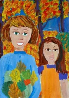Рисунок мама с ребенком 4 класс изо