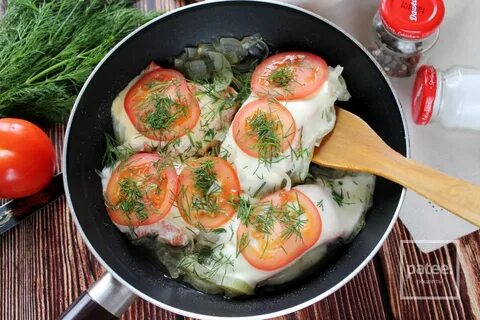 Сочная кета на сковороде