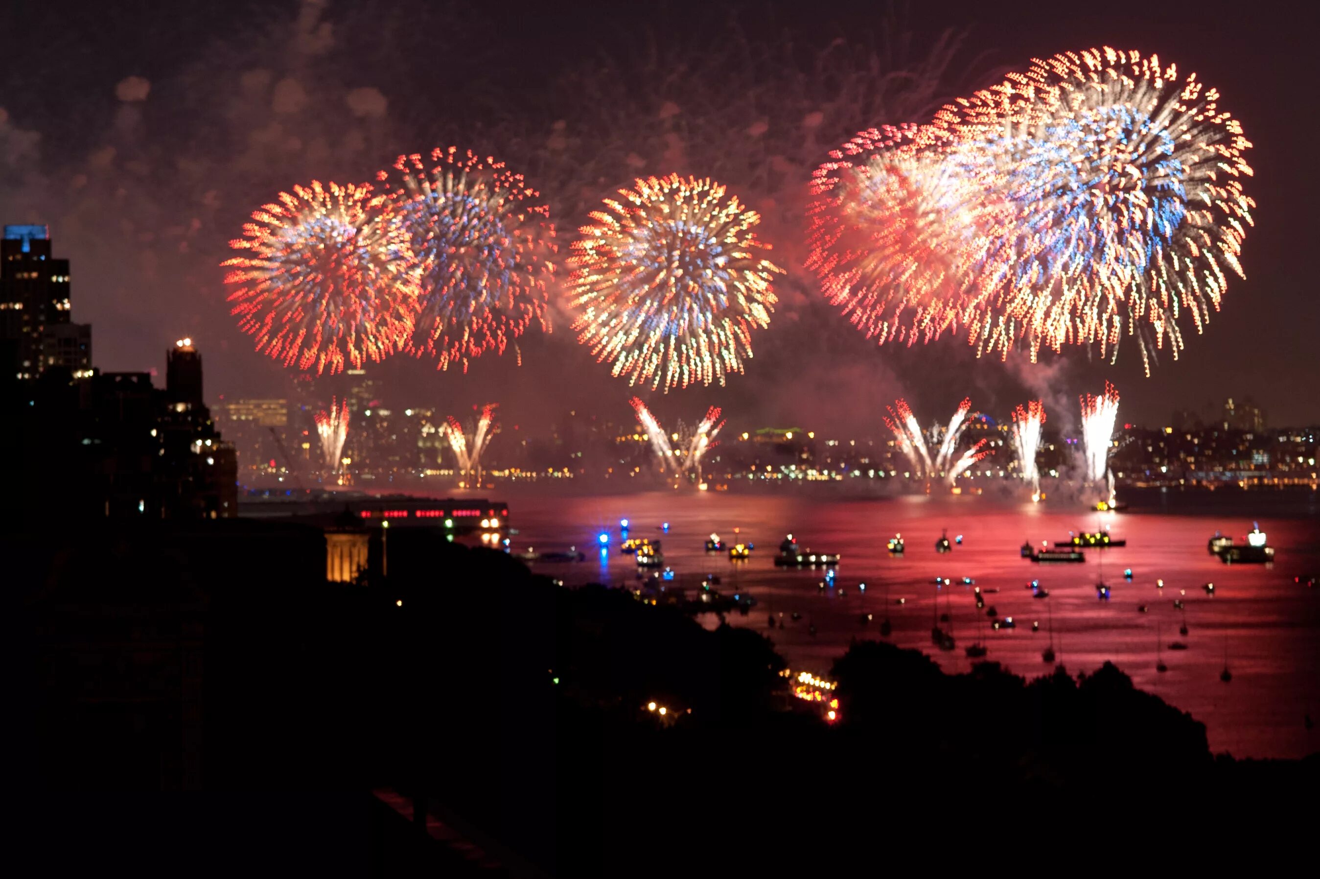 Firework parade. Firework parade
