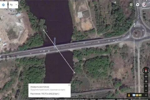 Брянск мосты расстояние