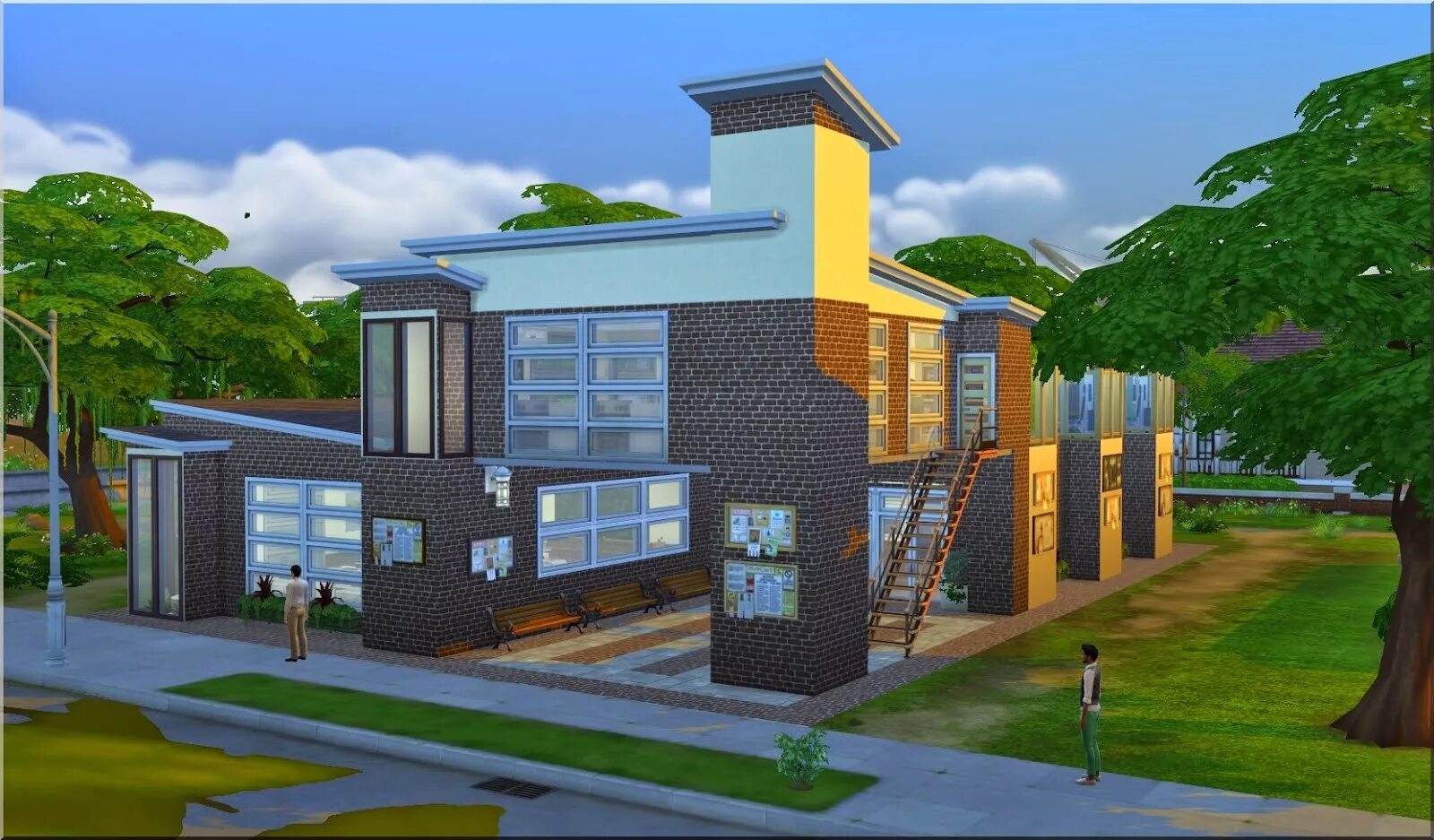 Школа интернат симс. The SIMS 4: старшая школа. Пансион симс 4. High School симс 4. SIMS 4 High School building.