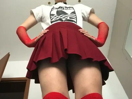 Were you trying to get a peek from under my skirt? sussy baka. 