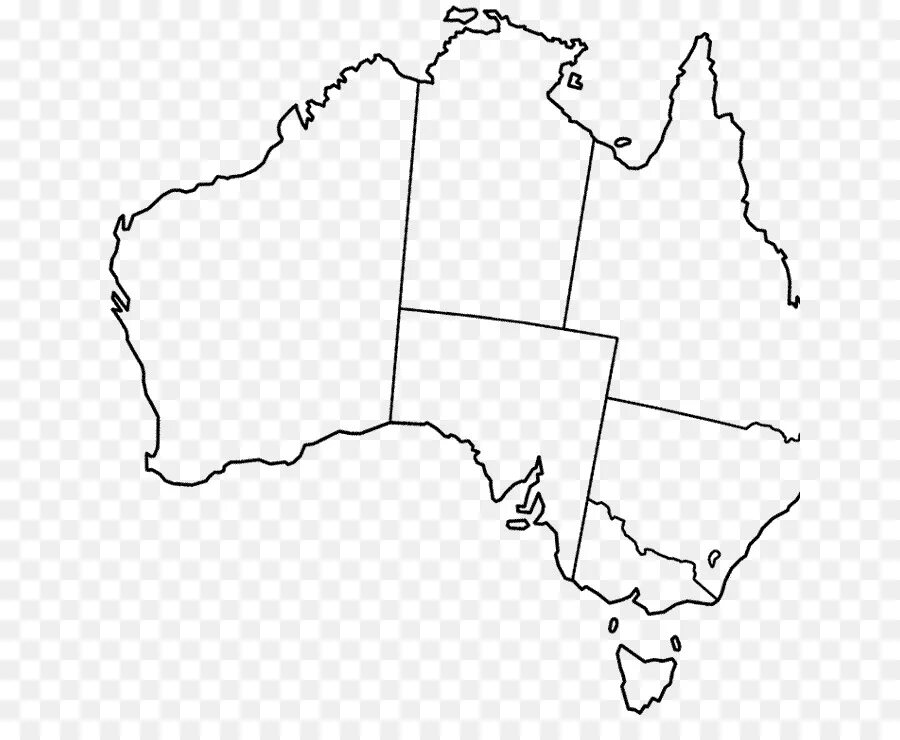 Карта Австралии. Карта Австралии черно белая. Австралия без обозначений.