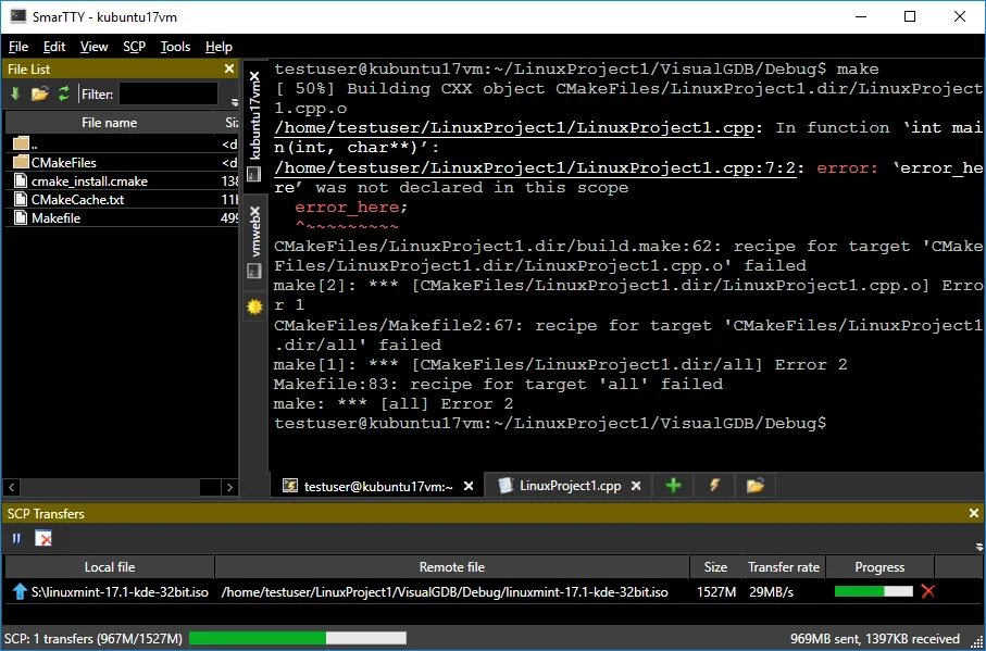Makefile recipe for target