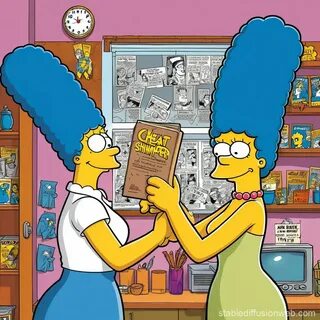 marge simpson using vizir laundry detergent.
