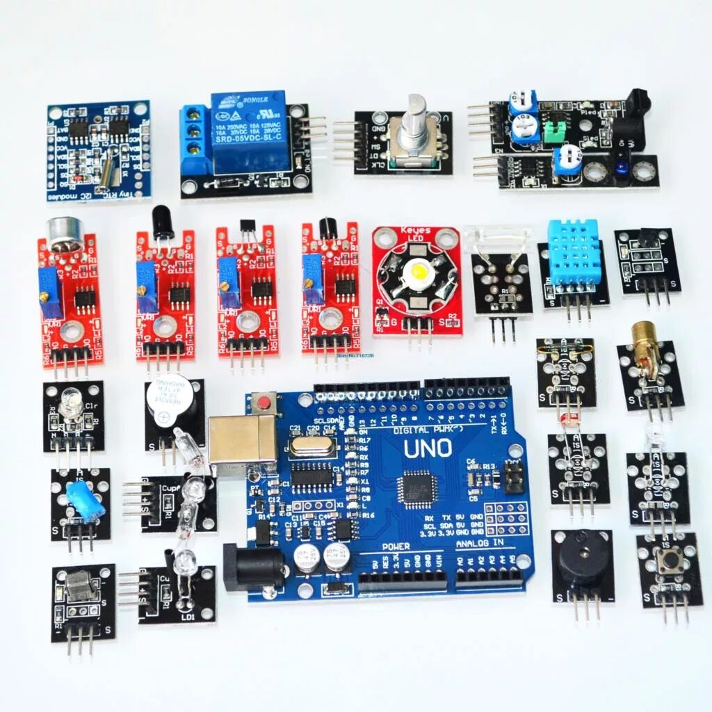 Набор для моделирования arduino uno r3. Набор для моделирования ардуино. модули arduino uno 3. компоненты ардуино. электронные компоненты и модули.
