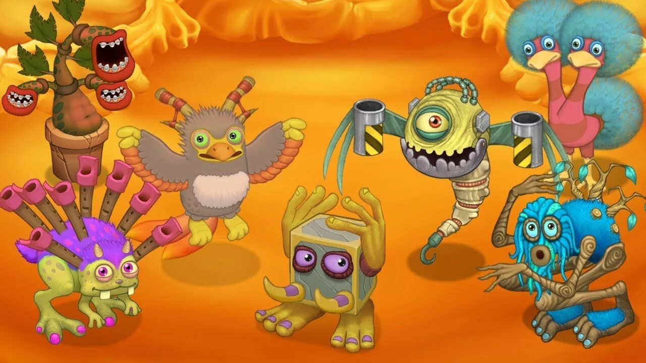 Май сингинг Монстер. МСМ вублины. Огненные монстры my singing Monsters. Монстры из my singing Monsters. Игру поющие монстрики