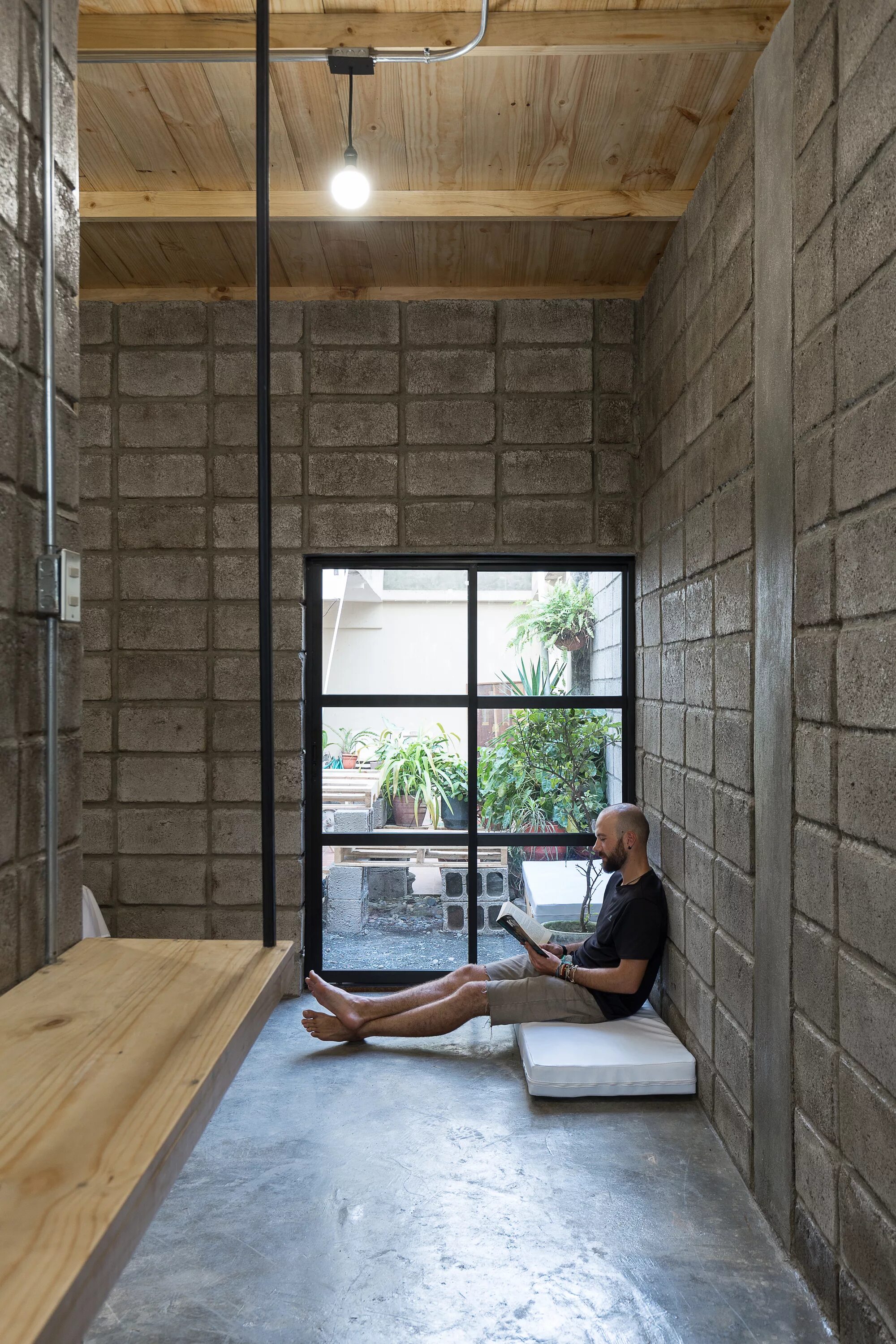 Between blocks