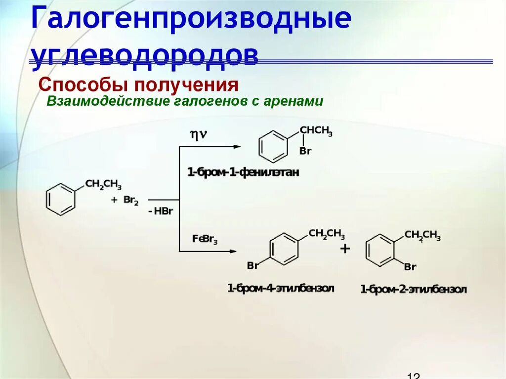 Способ получения углеводородов. Алкилирование галогенопроизводных. галогенопроизводные ароматических углеводородов. взаимодействие галогенов. взаимодействие с галогенами арены.