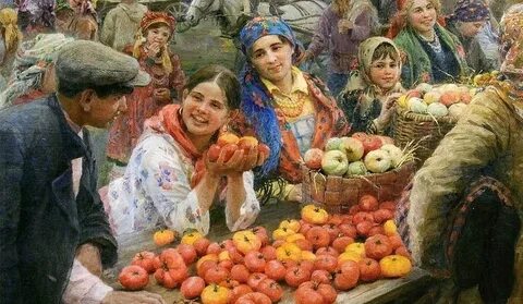 На базаре было светло