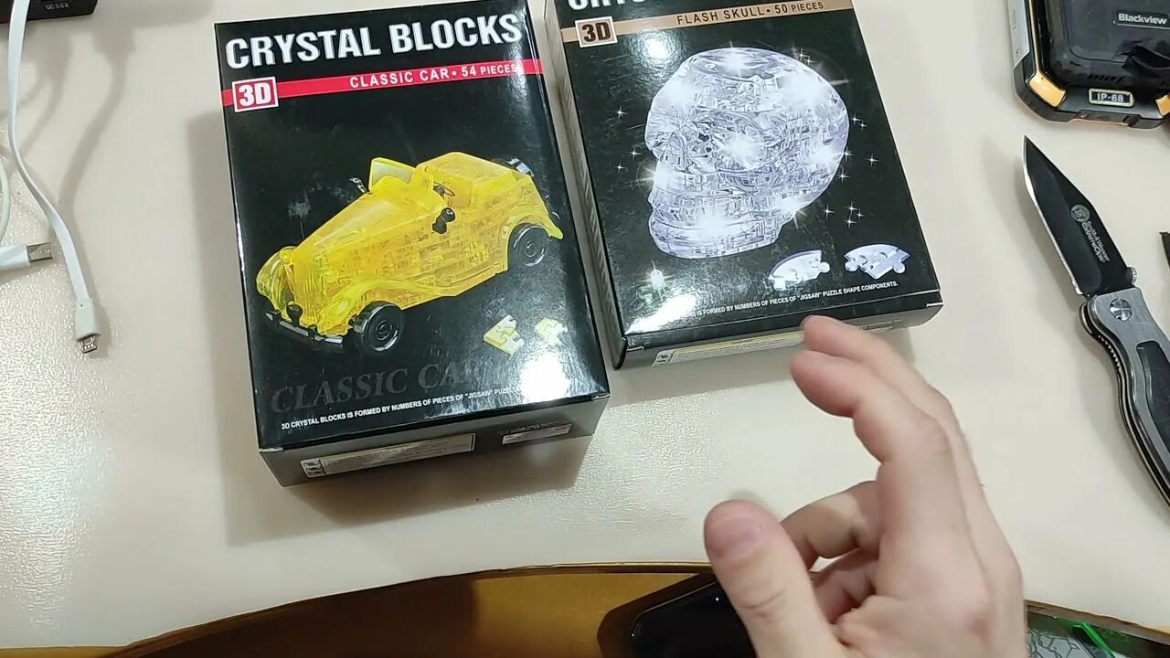 3d Crystal Puzzle череп со светом (9056a). Кристаллы озона. Кристаллический озон