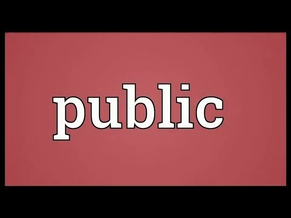 Public definition