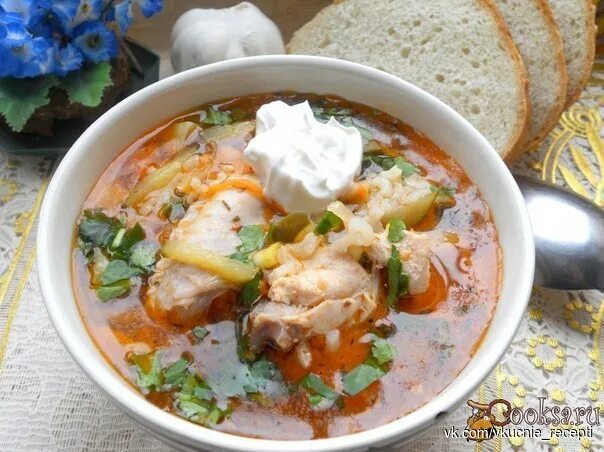 Рассольник с курицей с фото Рассольник с курицей и перловкой. Польза крупы. И немного из истории перловки