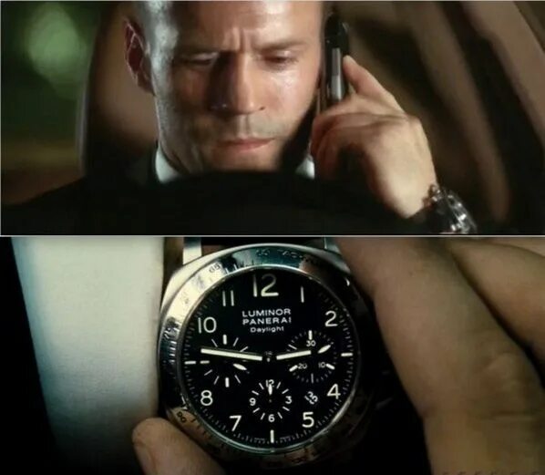 Часы будут в субботу. Panerai джейсон стэтхэм. luminor panerai jason statham. перевозчик 2 часы panerai luminor.