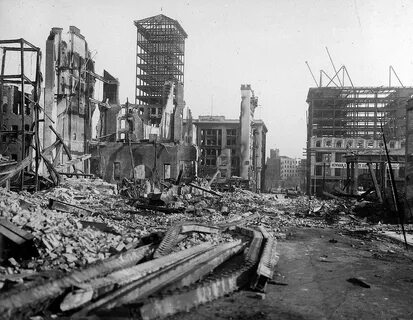 The earthquake destroyed many
