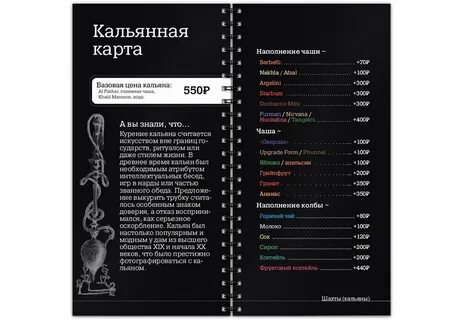 Кальянная карта