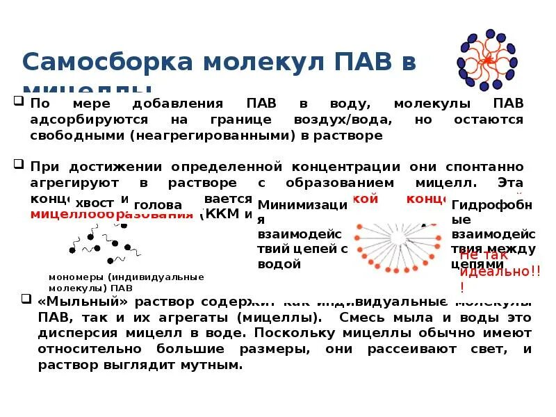 Пав реакции. Мицеллообразования в растворах пав. механизм мицеллообразования в растворах пав. мицеллы в водных растворах образуют. строение мицелл пав.