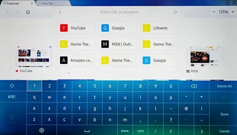 Browser на телевизоре