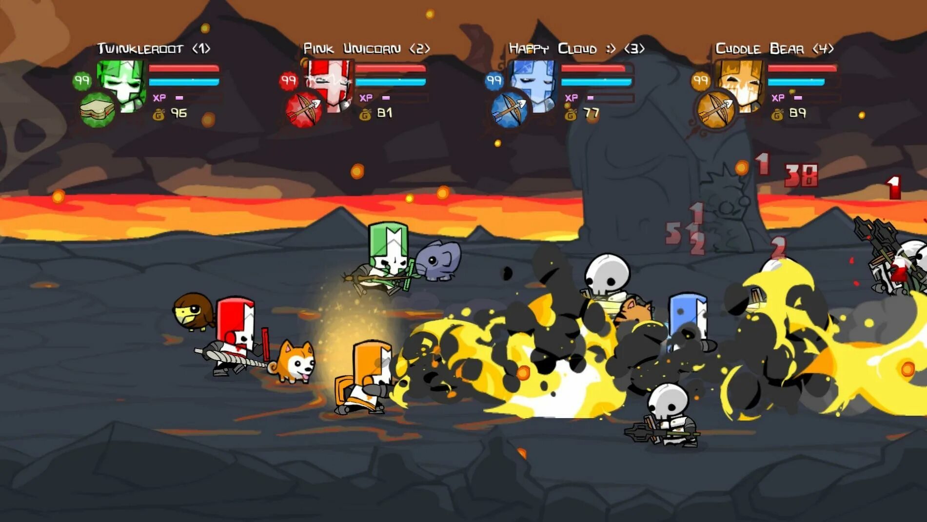 Игра про рыцарей Castle. Castle Crashers 2. Castle Crashers (2012). Castle Crashers персонажи. Кастл крашерс персонажи