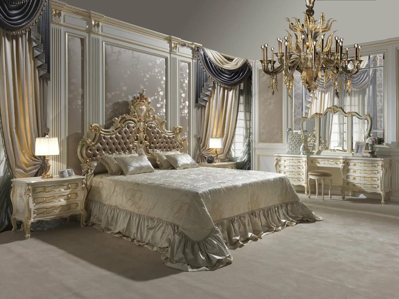 Спальня версаль. Спальня Барокко Версаль беж.. Стиль рококо Версаль в интерьере. Спальня в стиле рококо. Спальня в стиле классицизм.