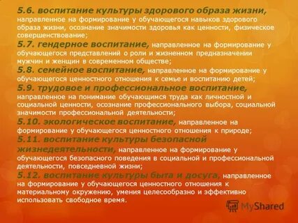 Система ценностных отношений обучающихся сформированных