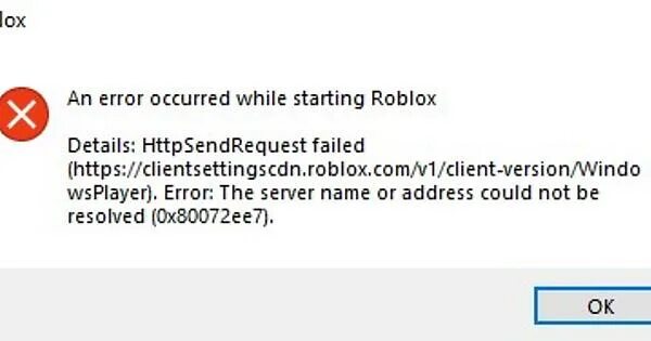 An error occurred while sending the request. 274 Ошибка в РОБЛОКСЕ. Ошибка запуска РОБЛОКС. Ошибка при запуске РОБЛОКСА. Ошибка при запуске РОБЛОКС.