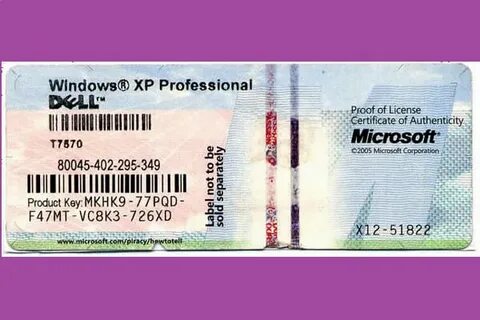 Ключ windows xp