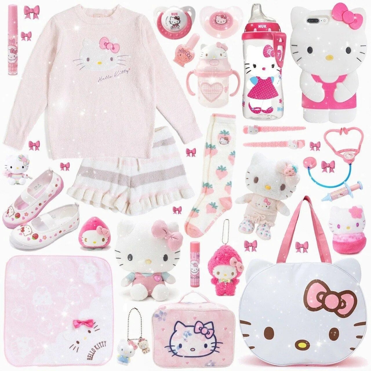 Китти с одеждой. Hello kitty одежда aesthetic. платье хелло китти кавай. набор одежды каваи. костюм hello kitty для девочки.