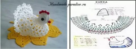 Курочка крючком схема