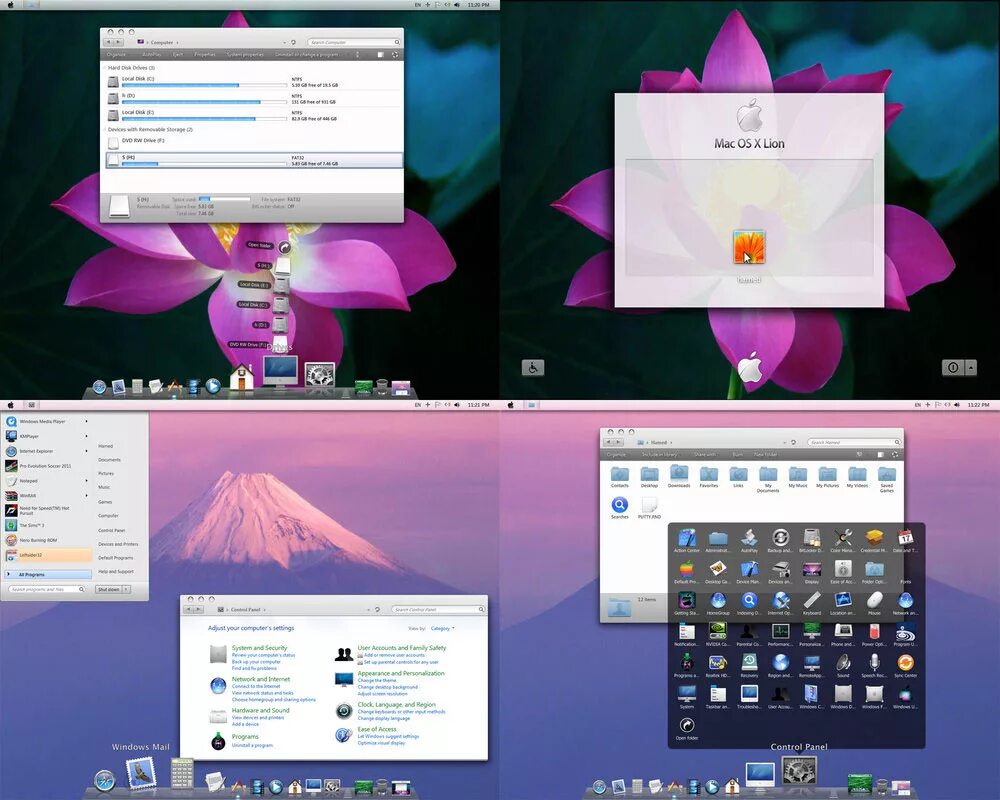Mac os theme. Windows 7 mac os. тема mac os для windows 7. мак ос лион. mac os x lion theme for windows.