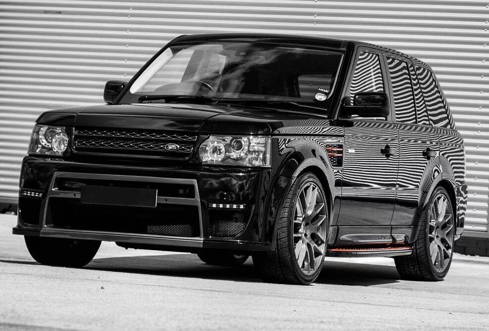 Бампер задний с карбоновым диффузором Lumma CLR R Land Rover Range Rover (2013-н