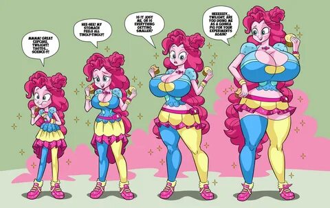 pinkie pie, equestria girls, age progression, big breasts, bimbo, bimbo pie...