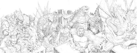 King Kong vs Godzilla Rematch Artist: Stephen Bissette King иллюстрации.