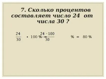 Сколько процентов составляет 12 от 15