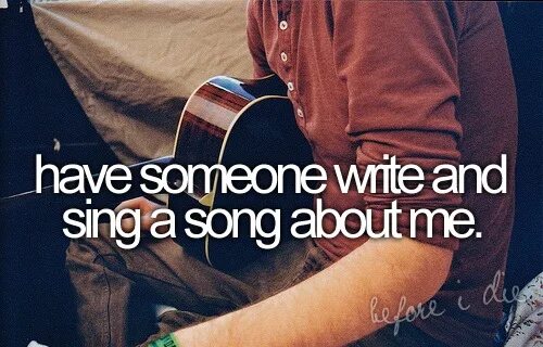 Write someone. Someone wrote this song before. somebody wrote that song for me. write so somebody.