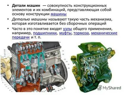 Основные сборочные детали
