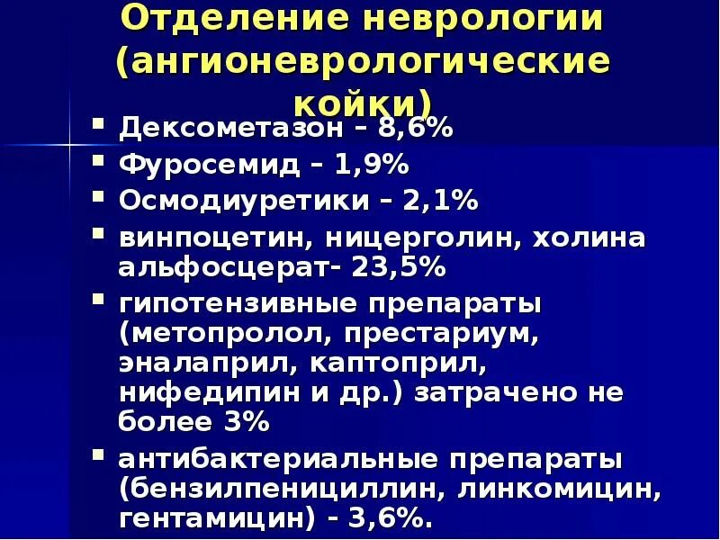 Лежал в неврологическом отделении