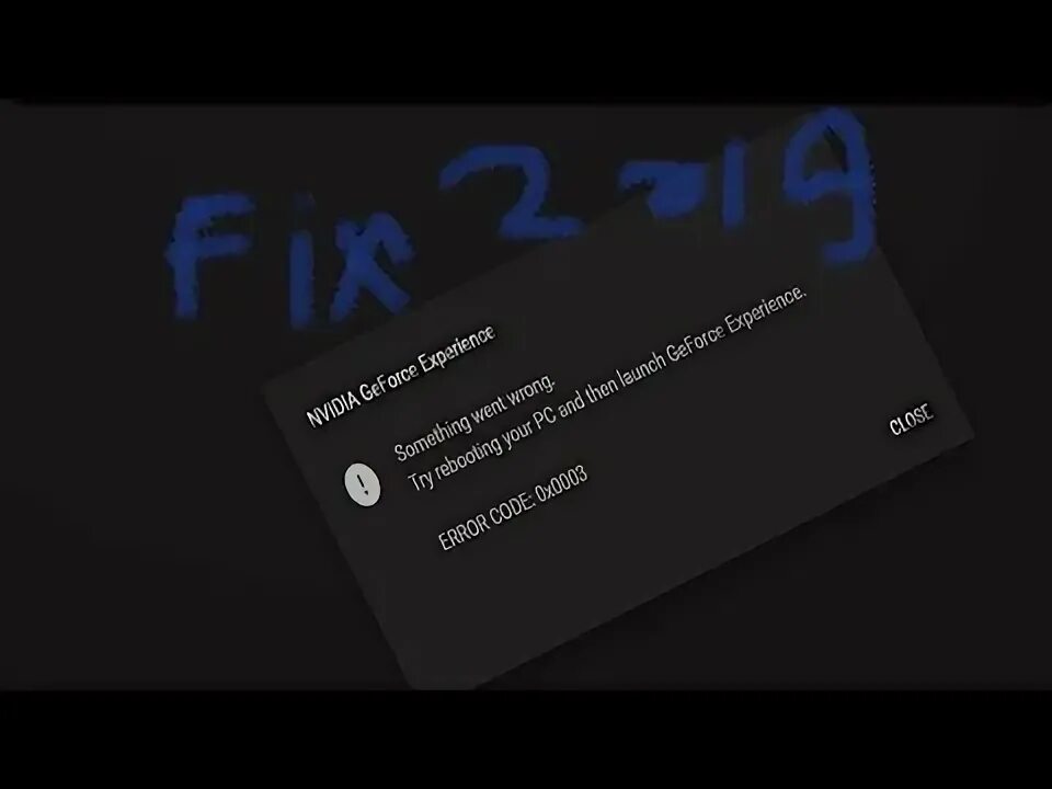 Geforce error code 0x0003. Geforce error code 0x0003