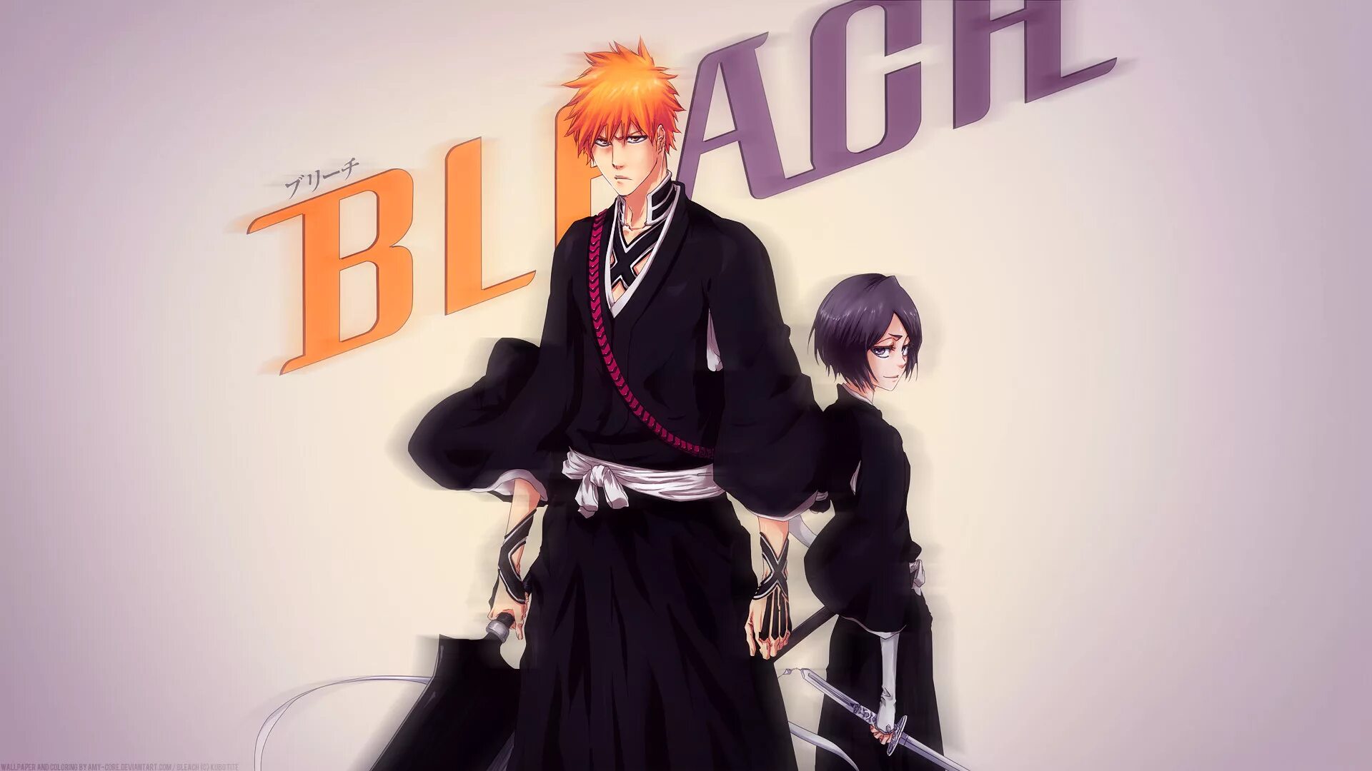 Блич живые обои. Блич Ичиго. Ичиго Куросаки Шинигами. Ichigo and Rukia.