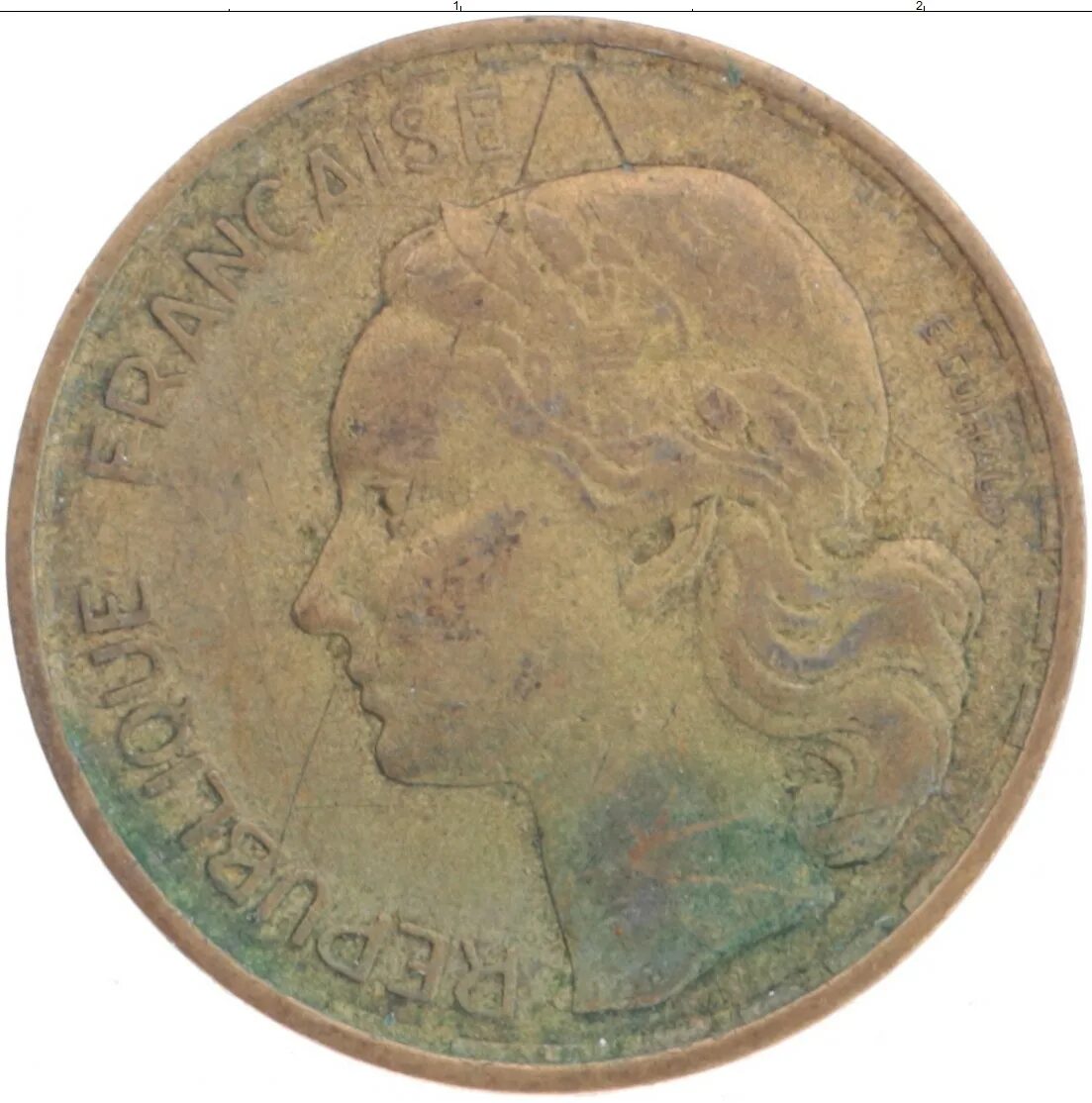 Монета Франция 20 франков (francs) 1897 года "Гений" стоимостью 22940 руб.