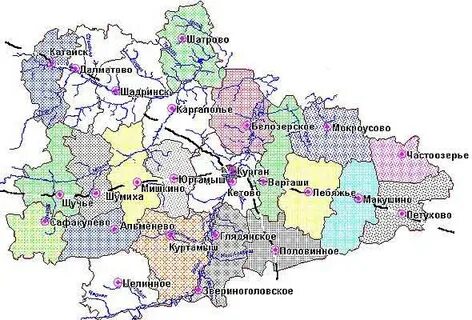 Курган с какими областями граничит