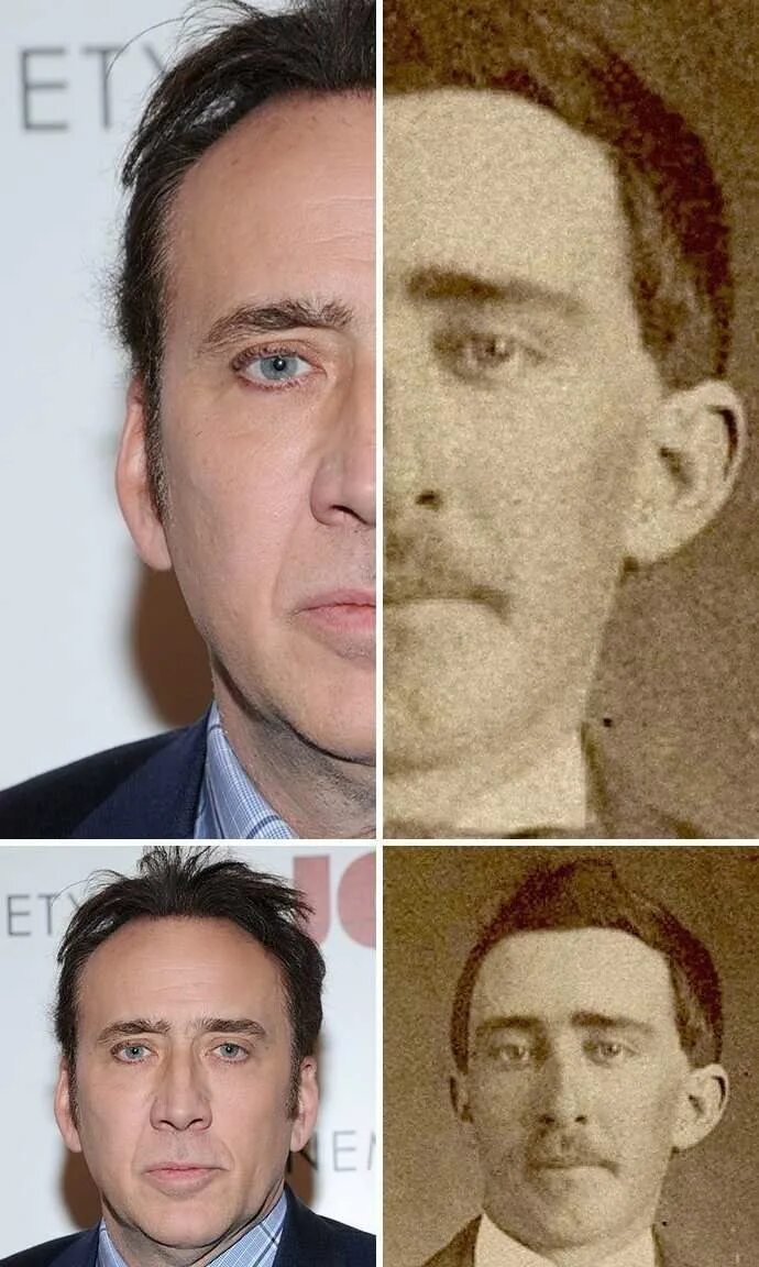 Похожие люди. Видеть людей похожих на бывшего. Портрет по фото. Николас кейдж сходство. Эдриан броуди поход на.