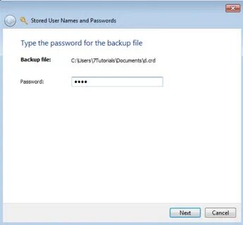 Restore password