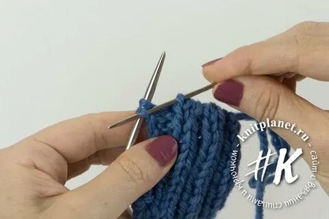 Эластичное закрытие резинки 2х2 спицами по кругу
