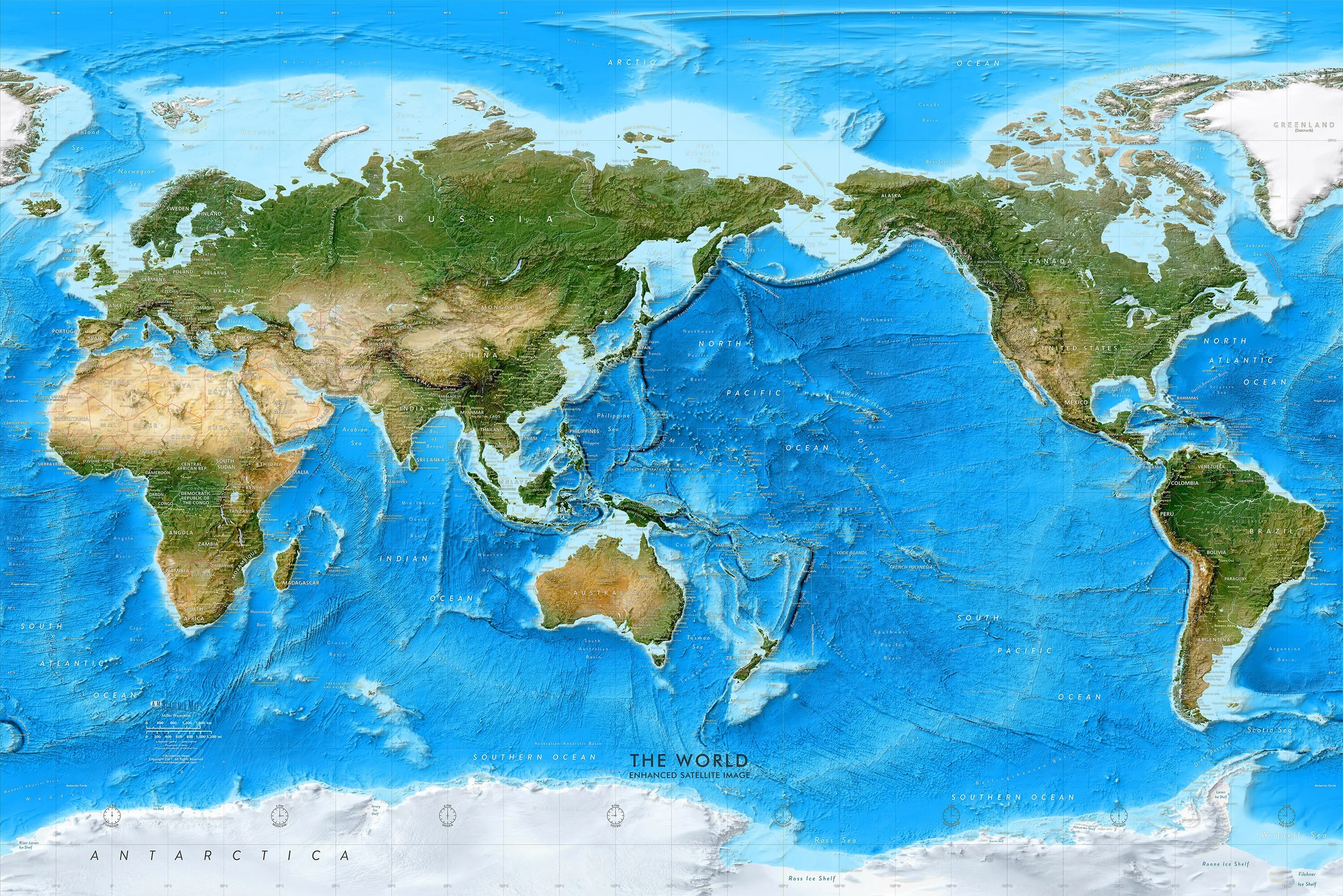 Physical world. Тихий океан на карте. Карта мирового океана. Океаны на глобусе.