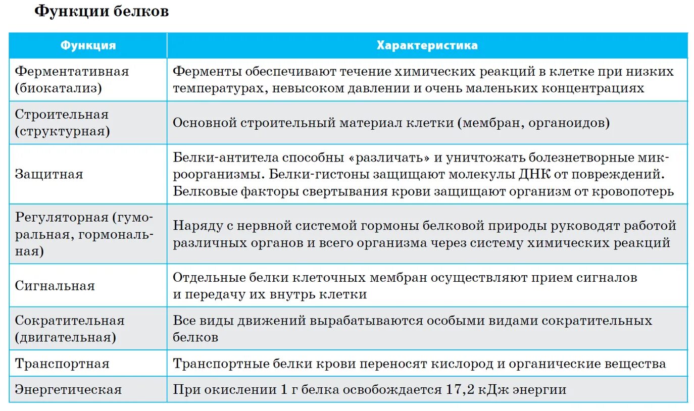 Функции белков 10 класс биология. Функции белков таблица биология. Функции белков и их характеристика биология 9 класс таблица. Функции белков биология 8 класс.