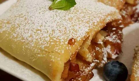 Рецепт теста штруделя с яблоками пошаговый