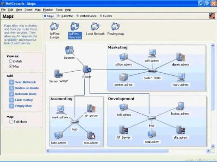 Spaceroute net. Netcrunch интерфейс. adrem netcrunch. netcrunch на windows 7. net 7.0.