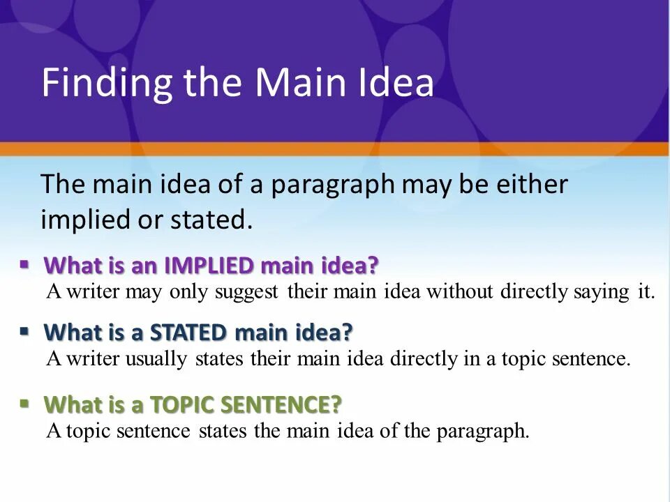 Topic and main idea. What is the main idea. The main idea is. What is the main idea of the article. The main idea of the article