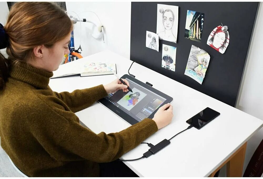 Интерактивный дисплей Wacom one (dtc133). Графический планшет Wacom one dtc133w0b белый. Графический планшет-монитор Wacom one 13 [dtc133w0b]. Графический планшет-монитор Wacom one 13, белый. Графические экраны wacom